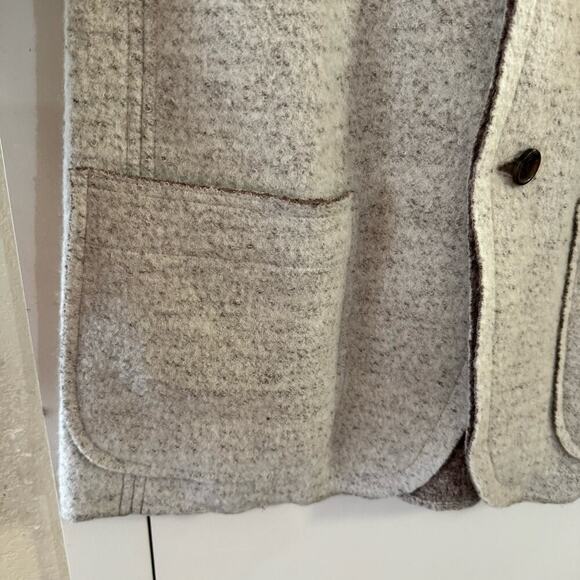 NWT Issey Miyake Men’s Blazer Wool Blend Gray Pockets Casual Preppy Minimalist - Picture 3 of 12